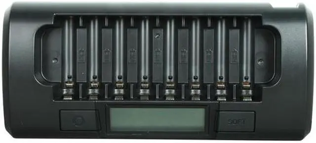 Alt view image 5 of 6 - POWEREX MH-C801D Eight Cell AA/AAA 1 Hour Charger