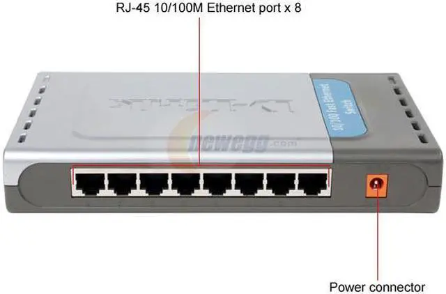 Alt view image 4 of 6 - D-Link DSS-8+ Desktop Switch