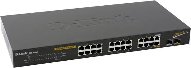 Alt view image 2 of 6 - D-Link DGS-1224T 10/100/1000Mbps Web-Smart Switch With 2 Combo SFP Expansion Slots 24 Ports 10/100/1000Mbps with 2 Combo SFP Expansion Slots 8K MAC Address Table 512KB Buffer Memory