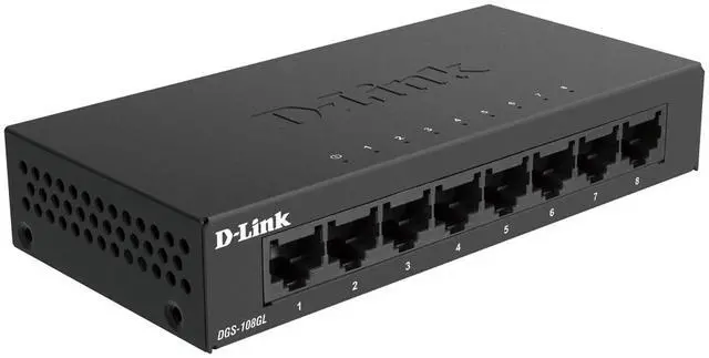 Alt view image 6 of 6 - D-Link DGS-108 Unmanaged 8-Port Gigabit Switch