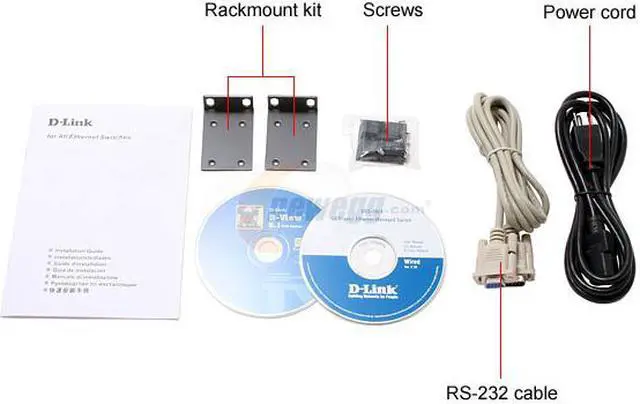Alt view image 4 of 5 - D-Link DGS-3024 10/100/1000Mbps Managed Layer 2 Switch 24-port 10/100/1000 BASE-T with 4 Combo SFP Expansion Slots 8K MAC Address Table