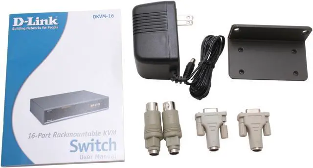 Alt view image 4 of 5 - D-Link DKVM-16 16 Port KVM Switch