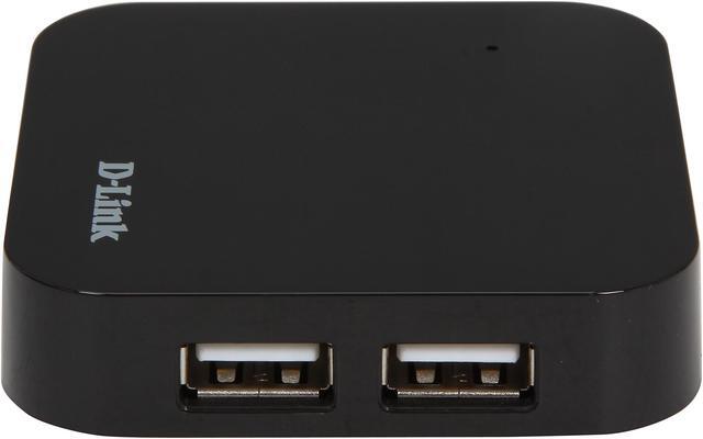 Alt view image 6 of 6 - D-Link DUB-H4 USB2.0 4-Port Hub w/ one fast charging port & power adapter