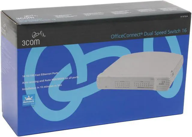 Alt view image 5 of 5 - 3com OfficeConnect 3C16792-US Dual Speed Switch - OEM
