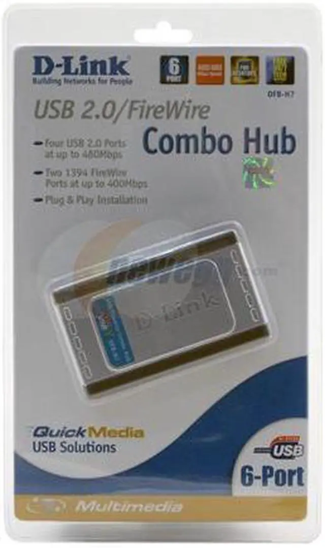 Main image of D-Link DFB-H7 7-Port USB/Firewire Hub