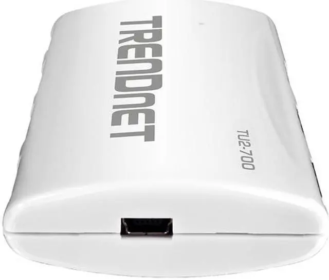 Alt view image 5 of 5 - TRENDnet USB 2.0 7-Port High Speed Hub, 5V/2A Power Adapter, Up to 480 Mbps USB 2.0 Connection Speeds, 10 Watts Total Power, Compatible with Windows, Mac, and Linux, White, TU2-700