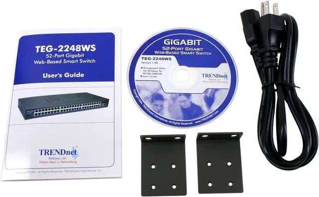 Alt view image 3 of 4 - TRENDnet 48-Port 10/100 Mbps Ethernet and 4-Port Gigabit Web Smart Switch with 2 Mini-GBIC Slots, TEG-2248WS. Limited Life Time Warranty
