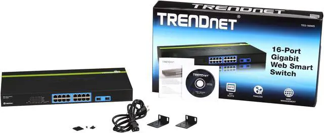 Alt view image 5 of 5 - TRENDnet TEG-160WS Smart Gigabit Web Smart Switch. Limited Life Time Warranty