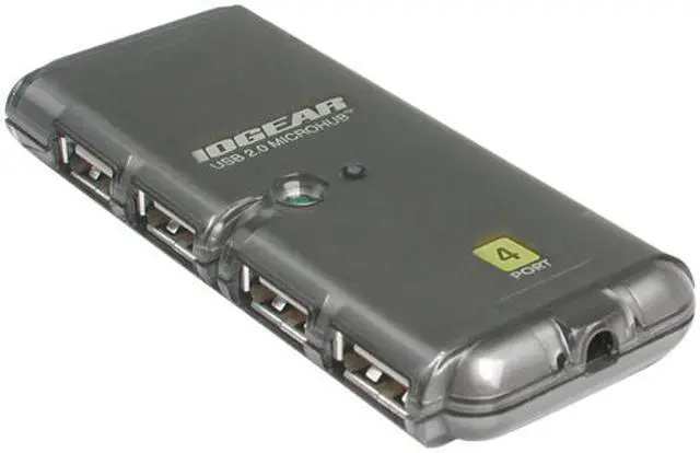 Alt view image 2 of 4 - IOGEAR GUH274 4-Port Hi-Speed USB 2.0 Hub