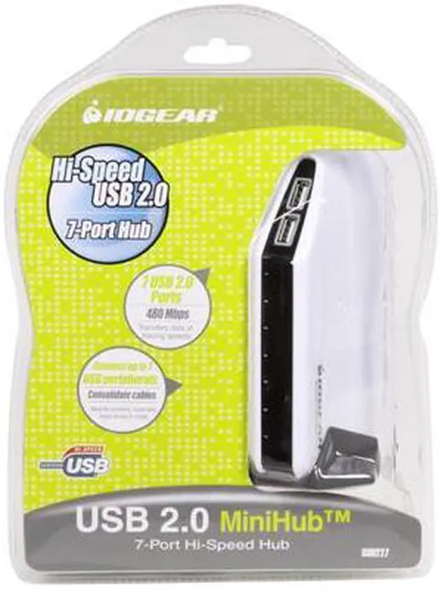 Alt view image 6 of 6 - IOGEAR GUH227 7- Port High Speed USB 2.0 Hub