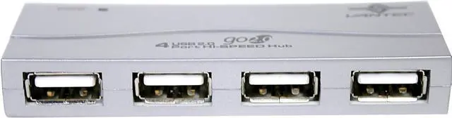 Alt view image 2 of 6 - VANTEC UGT-MH304 USB2.0 4 Port HI-SPEED Mini Hub