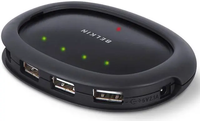 Alt view image 2 of 4 - BELKIN F5U234V1 Hi-Speed USB2.0 4-Port Hub