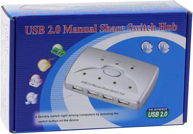 Alt view image 5 of 5 - GWC SS2640 USB 2.0 Share Switch Hub