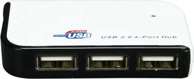Alt view image 2 of 6 - GWC HU2G40 USB 2.0 4-Port Hub with 2.5A Power Adapter, Bus-power/Self-power Modes
