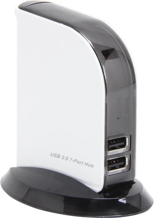 Main image of GWC HU2F71 USB 2.0 7-Port Hub with 2.5A Power Adapter, bus-power/self-power modes