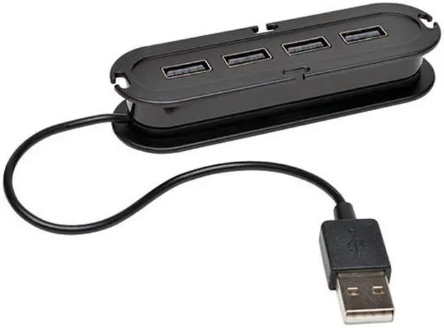 Alt view image 2 of 3 - Tripp Lite U222-004-R 4-Port USB2.0 Certified Ultra-Mini Hub