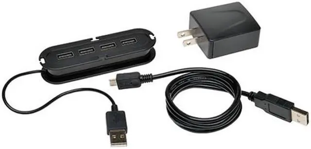 Alt view image 3 of 3 - Tripp Lite U222-004-R 4-Port USB2.0 Certified Ultra-Mini Hub