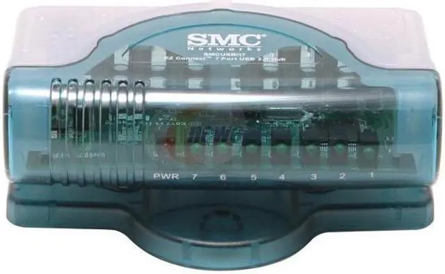 Alt view image 3 of 6 - SMC EZ Connect SMCUSBH7 7 Port USB2.0 Hub