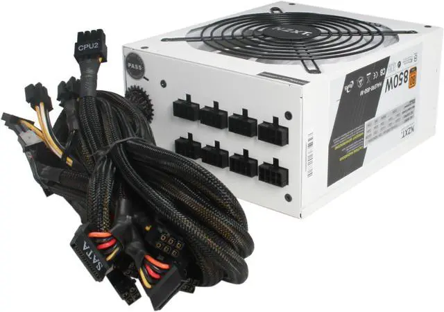 Alt view image 4 of 6 - NZXT HALE90-850-M 850W ATX 12V v2.2, EPS 12V v2.91 80 PLUS GOLD Certified Modular Active PFC Power Supply