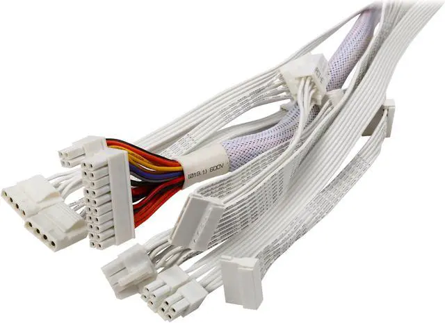 Alt view image 6 of 7 - NZXT HALE82 V2 550W White Cable 550W SLI CrossFire 80 PLUS BRONZE Certified Full Modular Power Supply