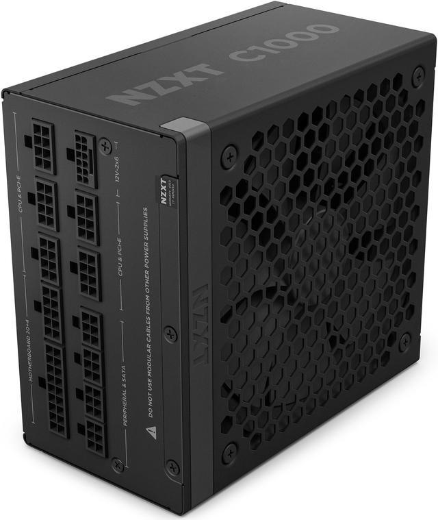 Alt view image 3 of 9 - NZXT ATX 3.1 1000 Watt 80 Plus Gold Fully Modular Power Supply - Black - PA-0G2BB-US