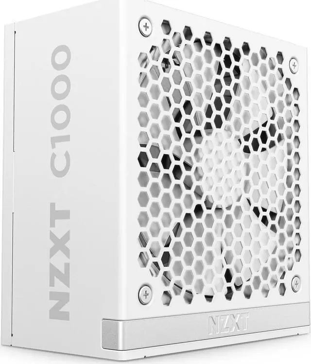 Alt view image 2 of 9 - NZXT ATX 3.1 1000 Watt 80 Plus Gold Fully Modular Low-Noise Power Supply -White - PA-0G2BW-US