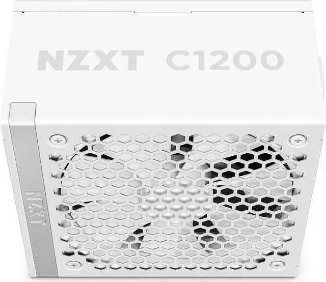 Alt view image 4 of 9 - NZXT ATX 3.1 1200 Watt 80 Plus Gold Fully Modular Low-Noise Power Supply - White - PA-2G2BW-US