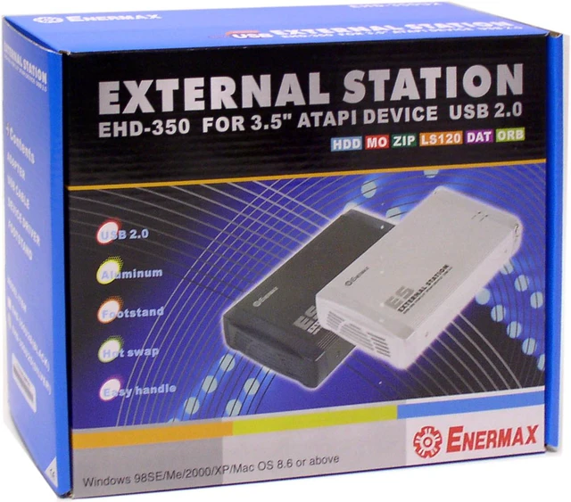 Open Box: ENERMAX EHD-350U2 (SILVER) External Enclosure - Newegg.com