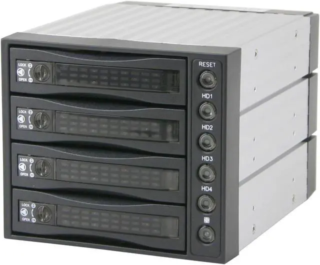 Main image of Athena Power BP-SATA3141B RAID 0 / 1 / 5 / 10 4 3.5" Drive Bays 3 x 5.25" Bay for 4 x 3.5" SATA HDD Backplane