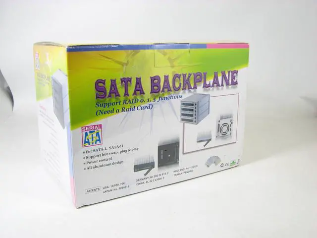 Alt view image 4 of 4 - Athena Power BP-SATA3141B RAID 0 / 1 / 5 / 10 4 3.5" Drive Bays 3 x 5.25" Bay for 4 x 3.5" SATA HDD Backplane