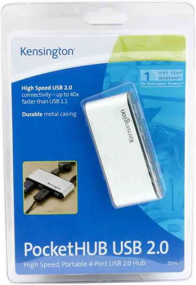 Alt view image 2 of 3 - Kensington 33141 PocketHub USB 2.0