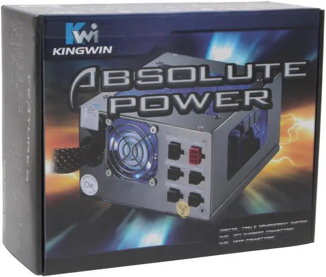 Alt view image 8 of 8 - KINGWIN ABT-600CW 600W ATX 12V Ver.2.2 SLI Certified CrossFire Ready Modular Power Supply
