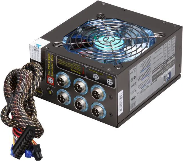 Alt view image 4 of 7 - KINGWIN Mach 1 ABT-600MA1S 600W ATX 12V Ver.2.2 SLI Certified CrossFire Ready Modular  Power Supply