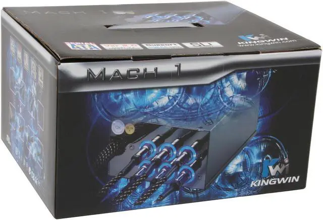 Alt view image 10 of 10 - KINGWIN ABT-600MA1W 600W ATX 12V Ver.2.2 SLI Certified CrossFire Ready Modular Power Supply