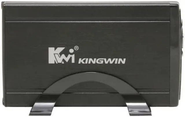 Alt view image 2 of 5 - KINGWIN JT-35EU-BK Aluminum 3.5" Black SATA USB 2.0 & eSATA External Enclosure & One Touch Back Up w/ Fan
