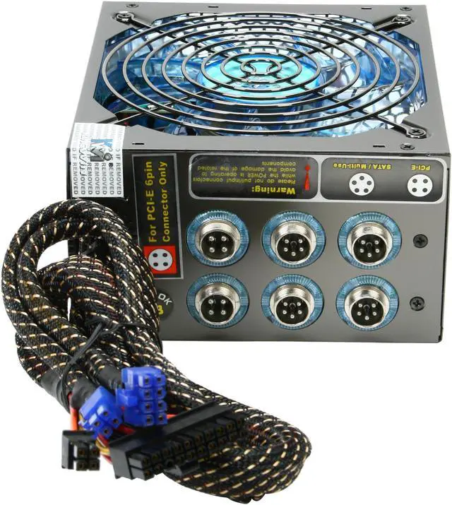 Alt view image 4 of 6 - KINGWIN Mach 1 ABT-800MA1S 800W ATX / BTX SLI Certified CrossFire Ready Modular Power Supply