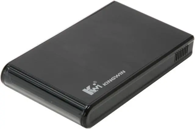 Main image of KINGWIN JT-25EU-BK Aluminum 2.5" Black SATA USB 2.0 & eSATA External Enclosure