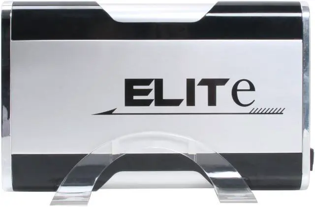 Alt view image 3 of 7 - KINGWIN EL-35EU-SB Aluminum 3.5" Silver w/ Black SATA USB 2.0 & eSATA External Enclosure
