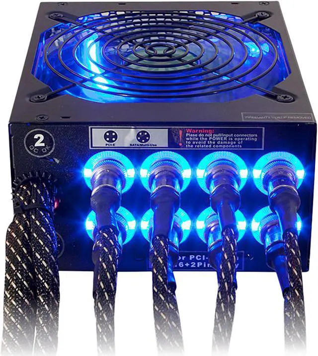 Alt view image 5 of 9 - KINGWIN Mach 1 ABT-1000MA1S 1000 W ATX / BTX SLI Certified CrossFire Ready 80 PLUS BRONZE Certified Modular Active PFC Power Supply