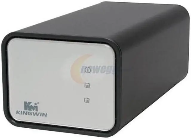 Main image of KINGWIN KM-TB235 Front & Rear Panel: Plastic Outer Case: Aluminum 3.5" SATA USB 2.0 & eSATA External Enclosure