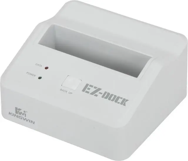 Main image of KINGWIN EZD-2535W 2.5" & 3.5" White SATA USB 2.0 & eSATA Hard Drive Docking Station