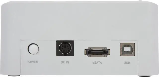 Alt view image 3 of 9 - KINGWIN EZD-2535W 2.5" & 3.5" White SATA USB 2.0 & eSATA Hard Drive Docking Station