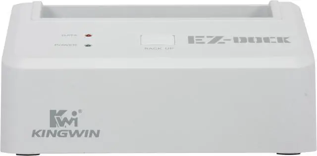 Alt view image 5 of 9 - KINGWIN EZD-2535W 2.5" & 3.5" White SATA USB 2.0 & eSATA Hard Drive Docking Station