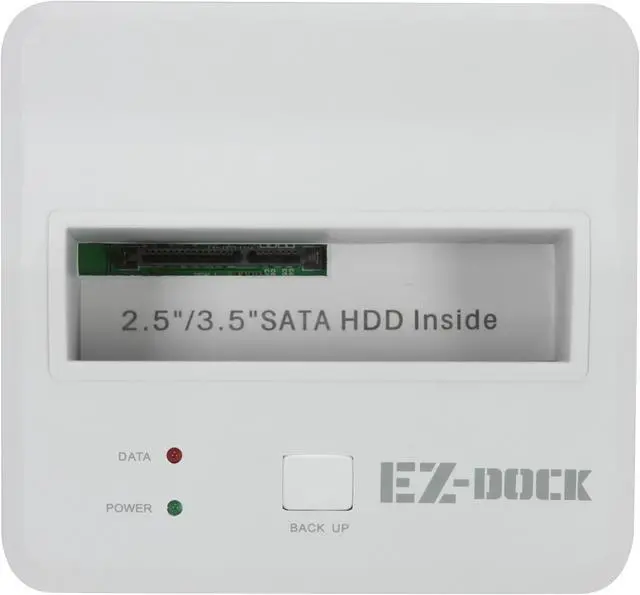 Alt view image 6 of 9 - KINGWIN EZD-2535W 2.5" & 3.5" White SATA USB 2.0 & eSATA Hard Drive Docking Station