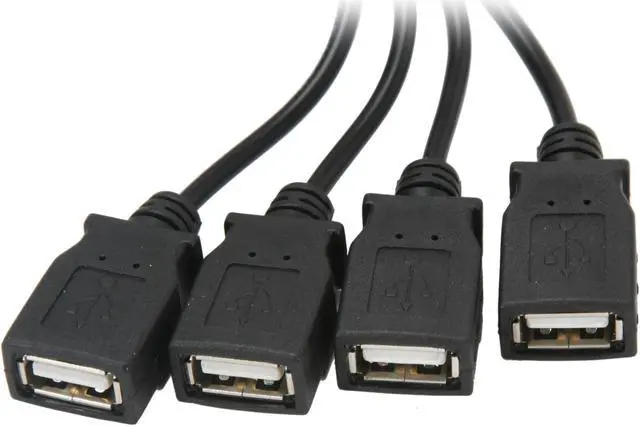Alt view image 2 of 4 - KINGWIN U2SH-4BK Black 4-Port USB 2.0 Mini Hub
