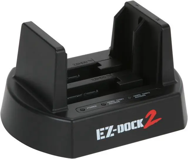Alt view image 3 of 8 - KINGWIN EZD-2536 2.5" & 3.5" SATA I/II USB 2.0 Dual Bay SATA Hard Drive Docking Station