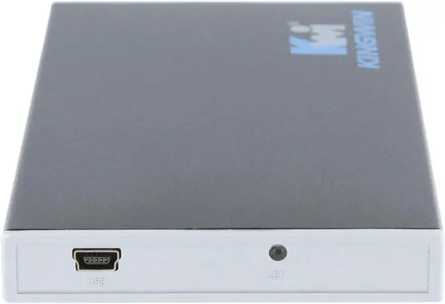 Alt view image 6 of 10 - KINGWIN KH-201U-BK Aluminum alloy 2.5" Black SATA USB 2.0 External Enclosure