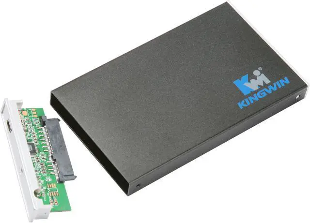 Alt view image 9 of 10 - KINGWIN KH-201U-BK Aluminum alloy 2.5" Black SATA USB 2.0 External Enclosure
