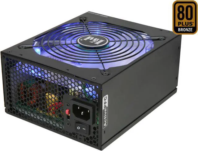 Main image of KINGWIN Lazer LZ-850 850W Modular 80 PLUS BRONZE Certified Active PFC W/ 3-Way LED Switch and Universal Modular Connector Power Supply