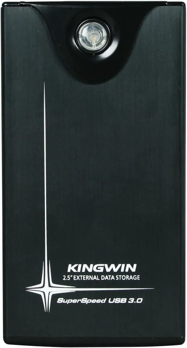 Alt view image 2 of 6 - KINGWIN ATK-25U3-BK Aluminum 2.5" Black SATA I/II USB 3.0 External Enclosure